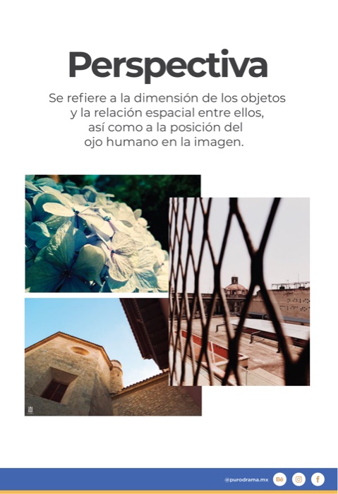 Página interior del cuaderno: Perspectiva