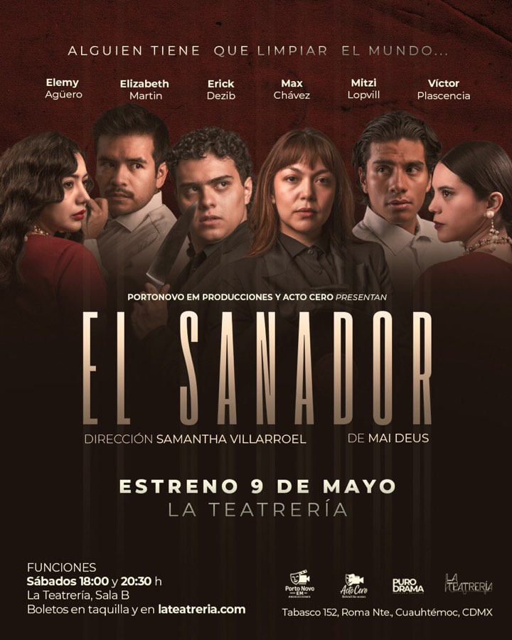 Cartel de la obra El Sanador en La Teatrería
